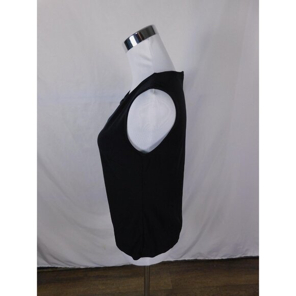 Merona Tank Top Womens Small Black Sleeveless Stretch Basic Layering Shirt - Picture 3 of 9